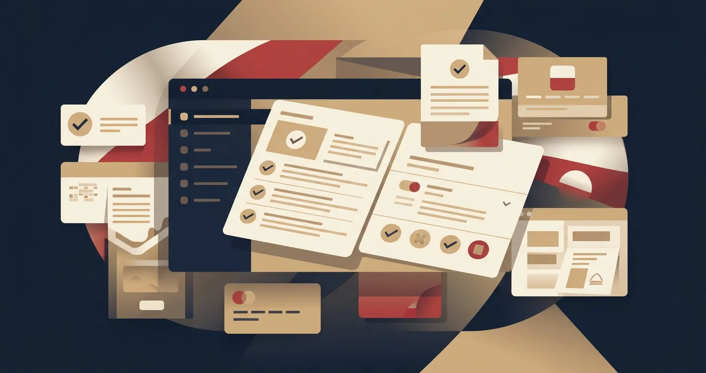 Redakcyjna ilustracja analizy kasyna online z polskim kontekstem, bez logo i bez imitacji interfejsu BDMbet